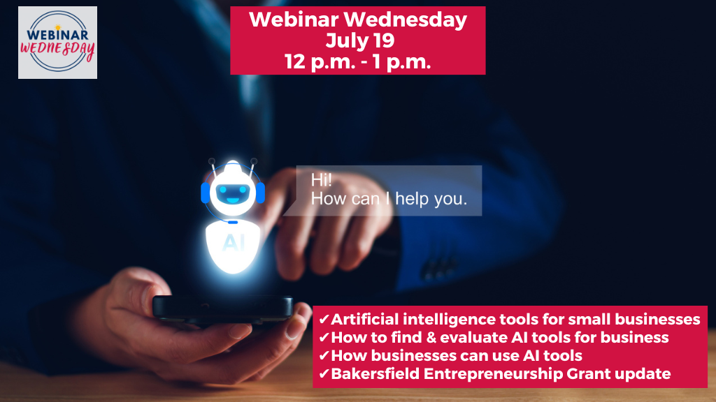 graphic demonstrates concept of AI use by small businesses